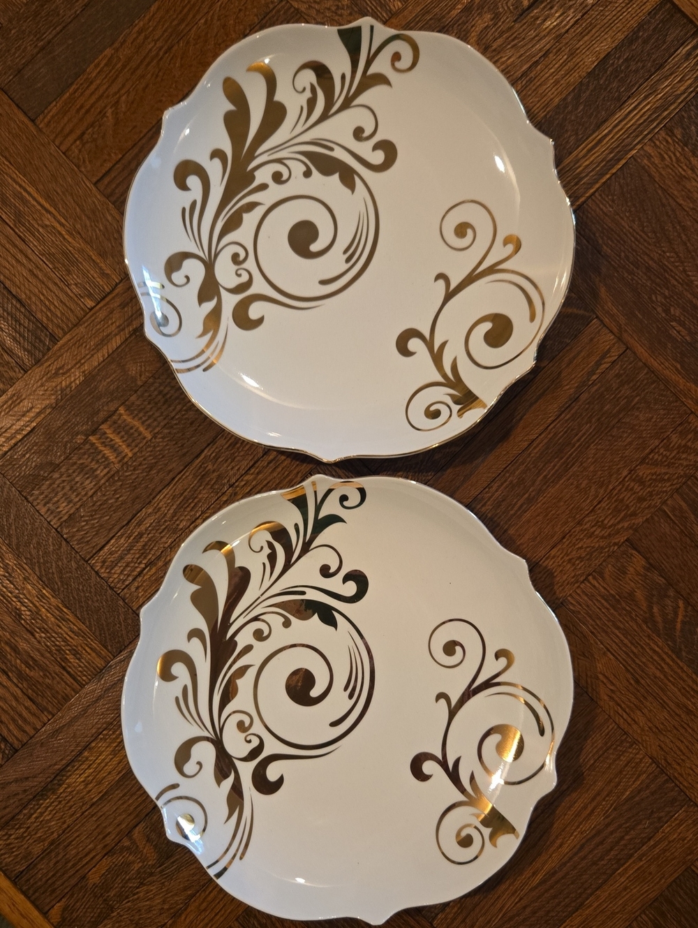 Pier 1 Elegant Scroll Plates - Picture 7 of 13